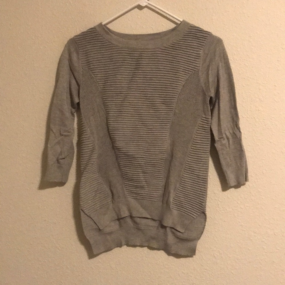Nordstrom grey 3/4 length sweater